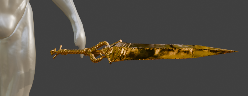 Crystal Sword Miniature, Abs Resin, Scale Options 1:2 to 1:16