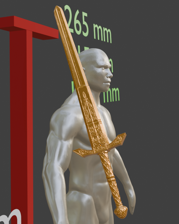 Banished Knight Greatsword Miniature, Abs-Like Resin, Multiple Sizes