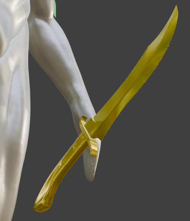 Miniature Dagger Prop, Great Format Miniature, 1:2 to 1:16 Scale