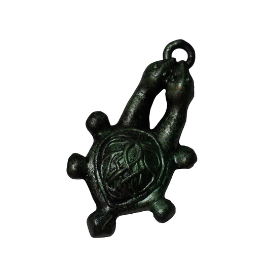 Two Headed Turtle Medallion Jewelry piece