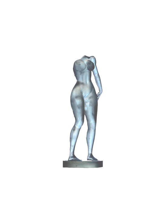 Clear Resin Sculpture, Fragment Miniature, Antique Style