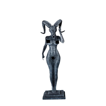 As above so below – Eclipse of Self – Goat Skull Siren | Sculpture