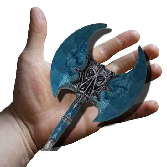 Miniature War Axe, Stalhrim Miniature, 1:2 to 1:16 Scale, ABS Resin
