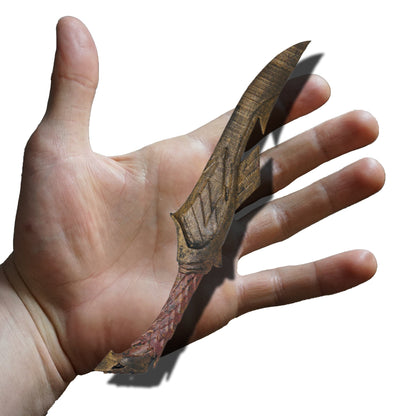 Elven Dagger Miniature, ABS Resin, 1:2 to 1:16 Scale Options