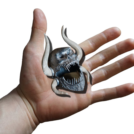 Sarevok Helmet Miniature, ABS Resin, Display or Tabletop Game Option