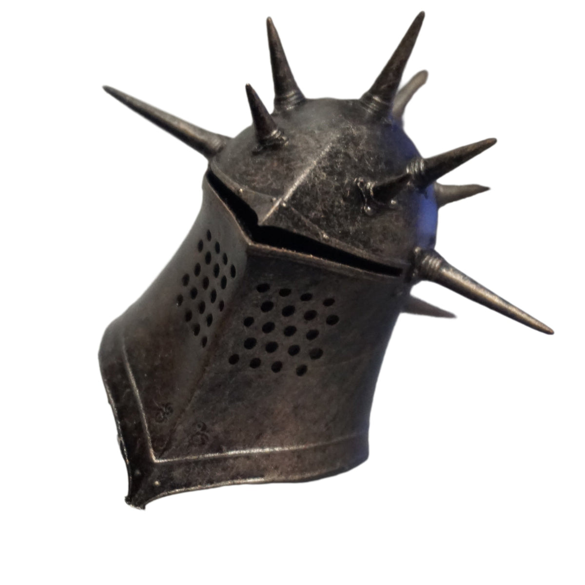 Miniature Knight Helmet Replica, Elite Spiked Design, 1:2 to 1:16 Scales
