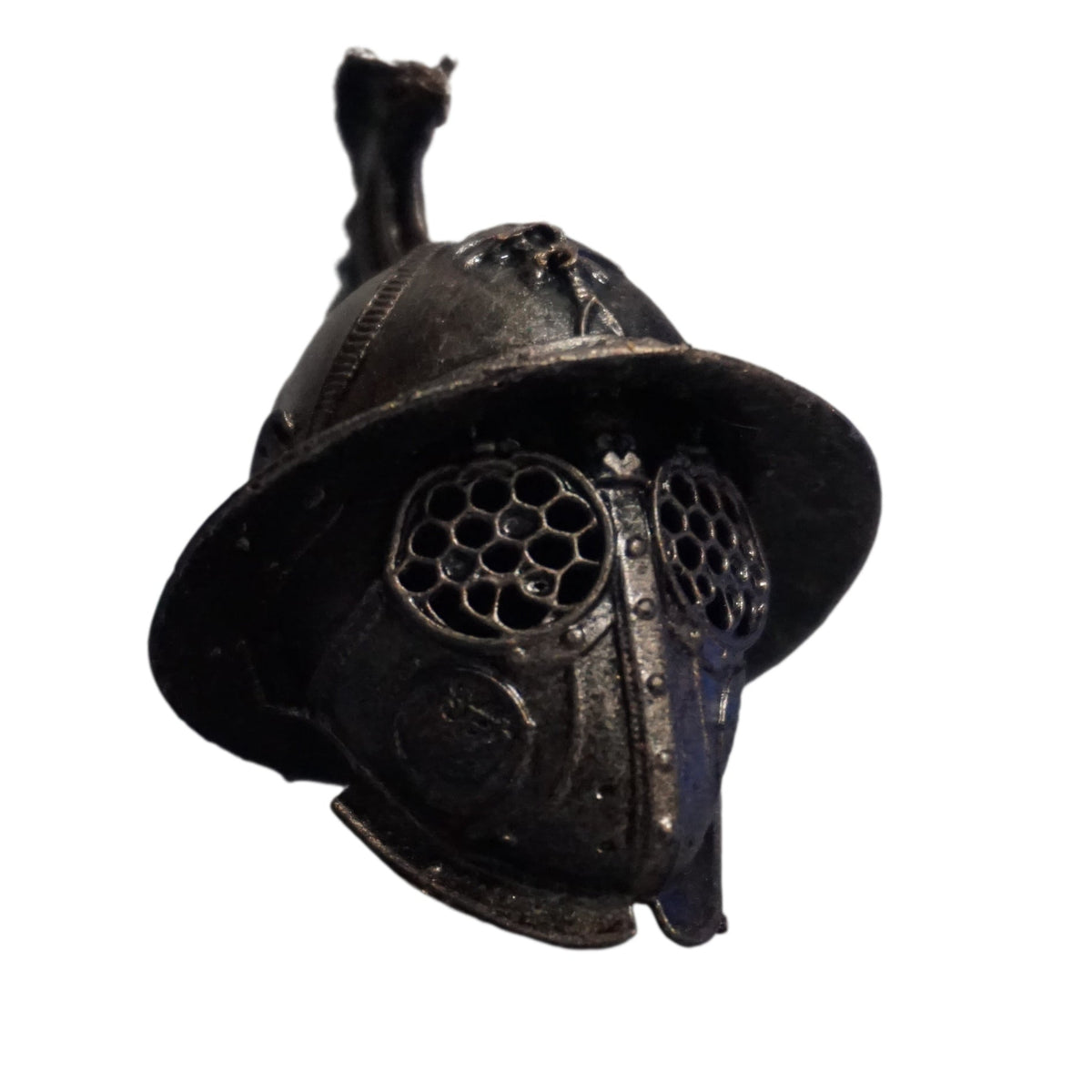 Gladiator Helmet Replica, Mini Ornate Helm, 1:2 to 1:16 Scale