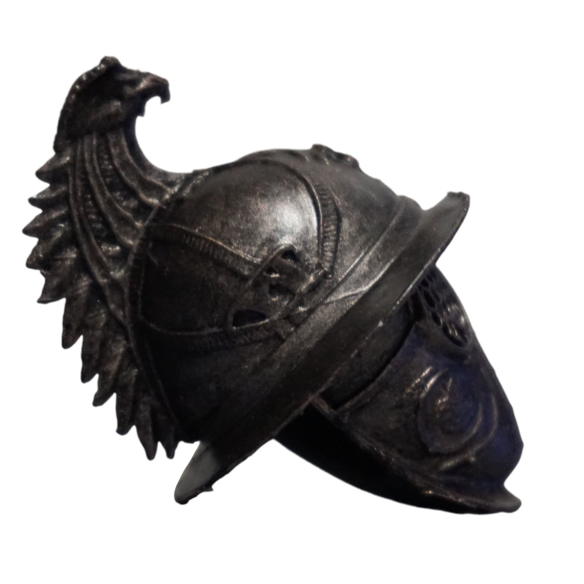 Gladiator Helmet Replica, Mini Ornate Helm, 1:2 to 1:16 Scale