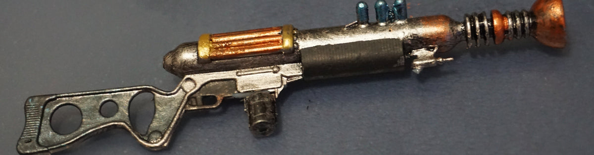Fallout LAER Rifle Replica, Realistic Miniature Size, 1:2 to 1:16 Scales