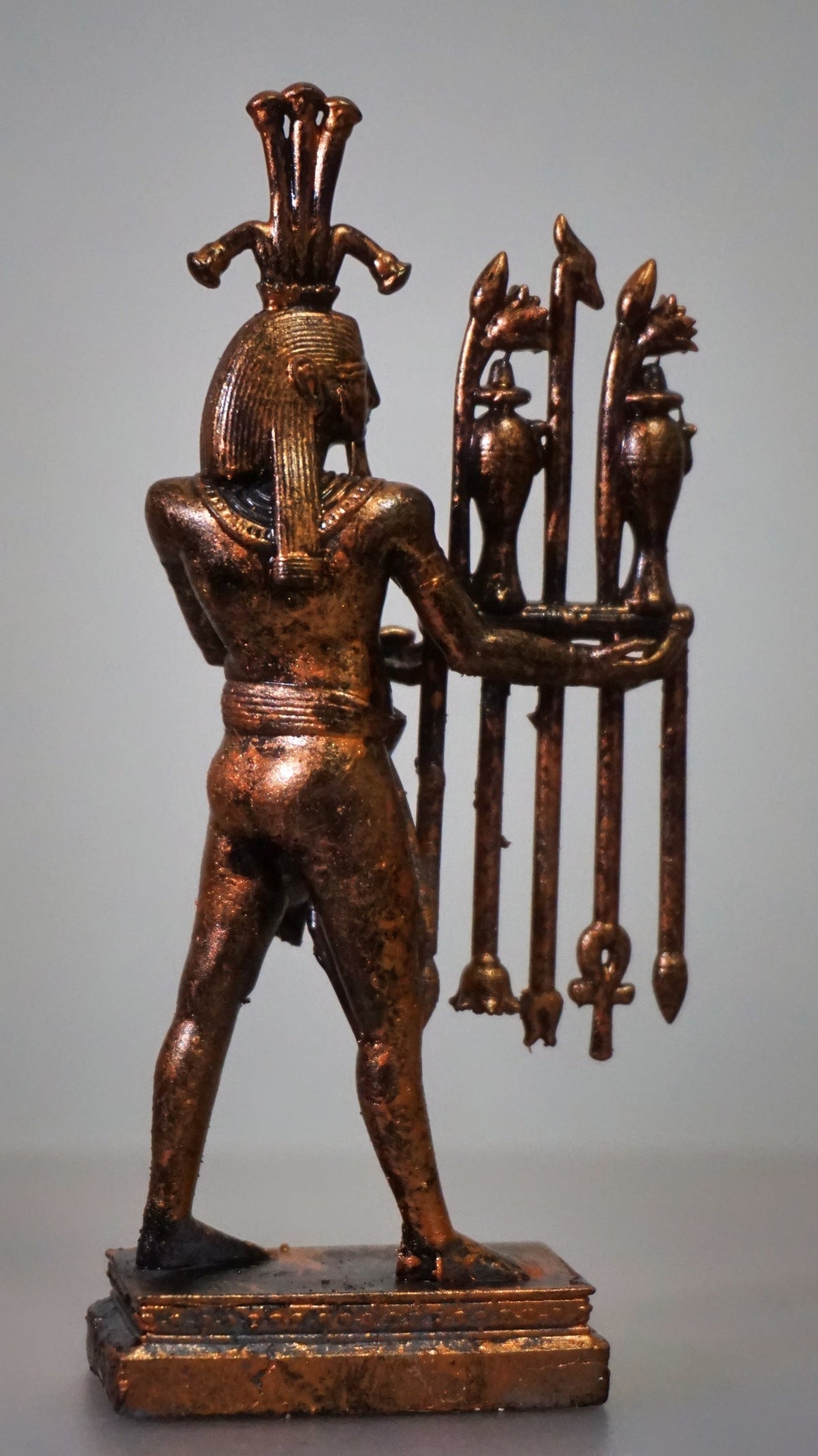 Egyptian Nile God Statue, Hand-Carved Resin Sculpture, Ancient Fertility Decor