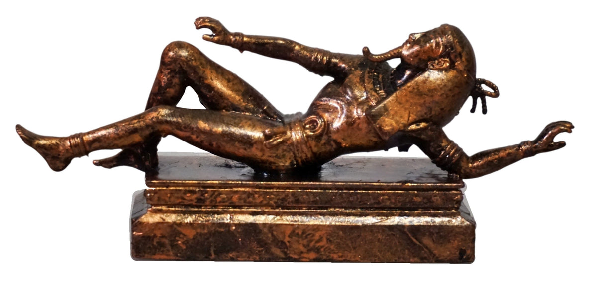 Geb Egyptian God Statue, Ancient Earth Sculpture, Handmade Resin Decor