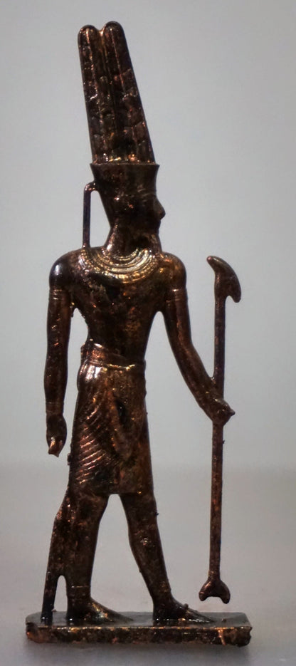 Amun-Ra Statue, Handmade Egyptian Sun God Sculpture, Resin Decor