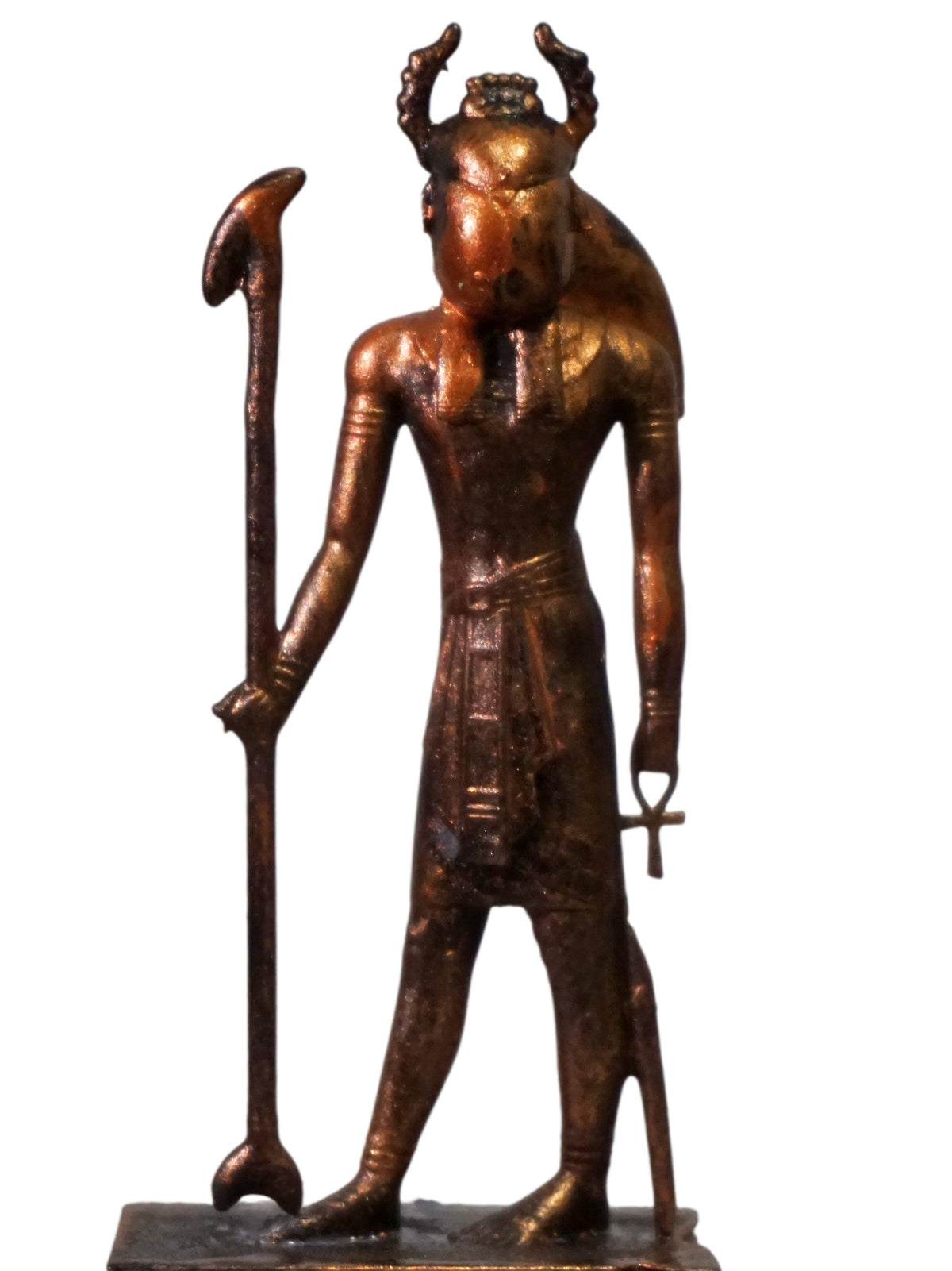 Khepri Statue, Egyptian Scarab God Sculpture, Handmade Resin Decor
