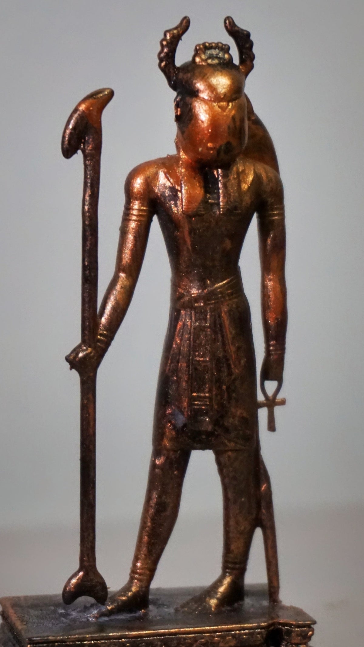Khepri Statue, Egyptian Scarab God Sculpture, Handmade Resin Decor
