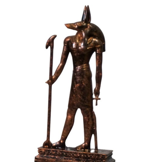 Anubis Statue: Egyptian God of the Dead Sculpture, Jackal Deity Figurine