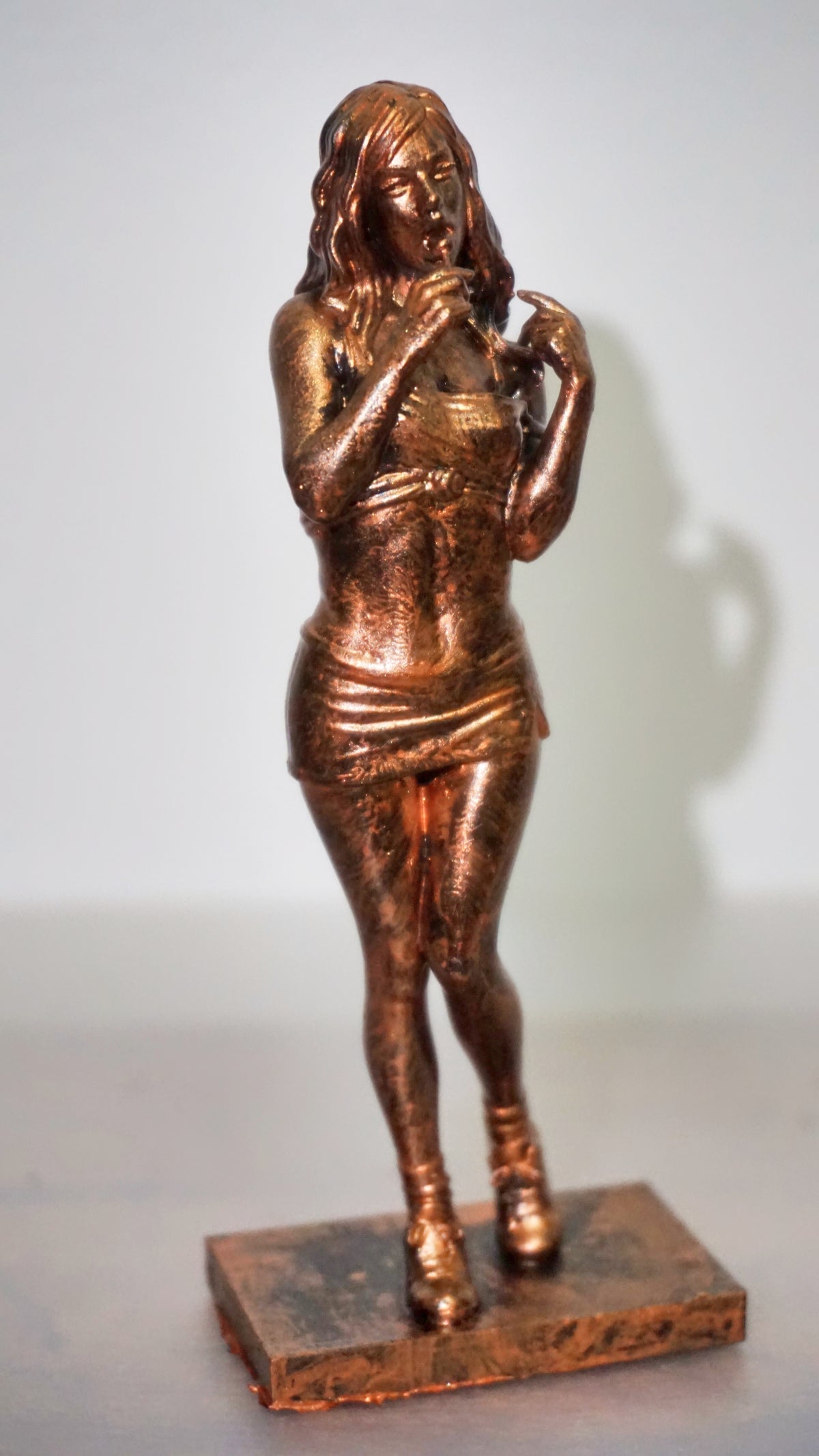 Female Gamer Figurine, Urban Cover Girl Statue, Multiple Sizes & Colors