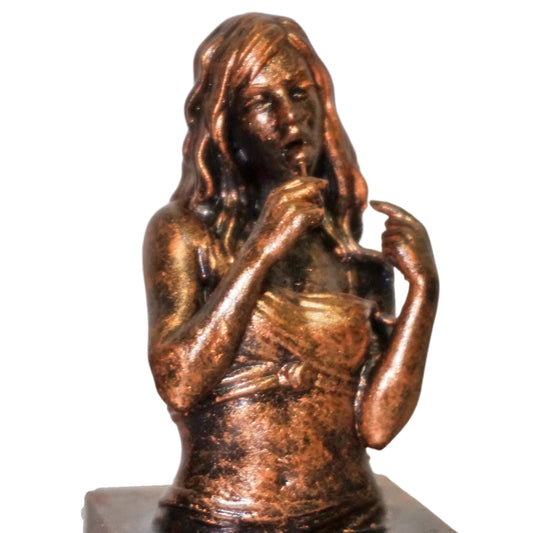 Video Game Sculpture, Urban Cover Girl Bust, Female Gamer Figurine, Multiple Sizes & Colors