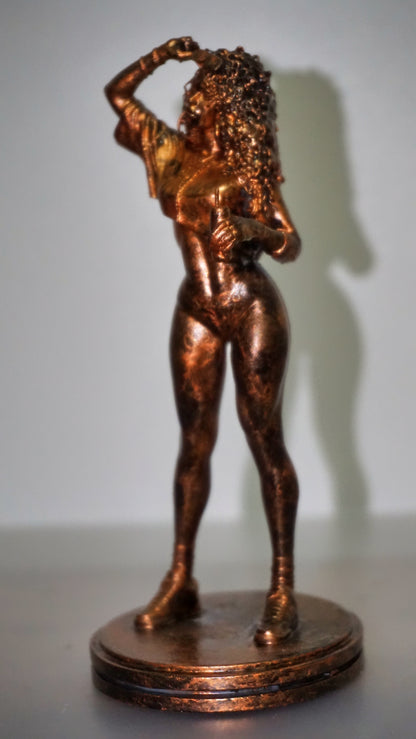Female Gamer Bust, Miami Crime Game Inspired Cover Girl Statue, Collector Display Decor