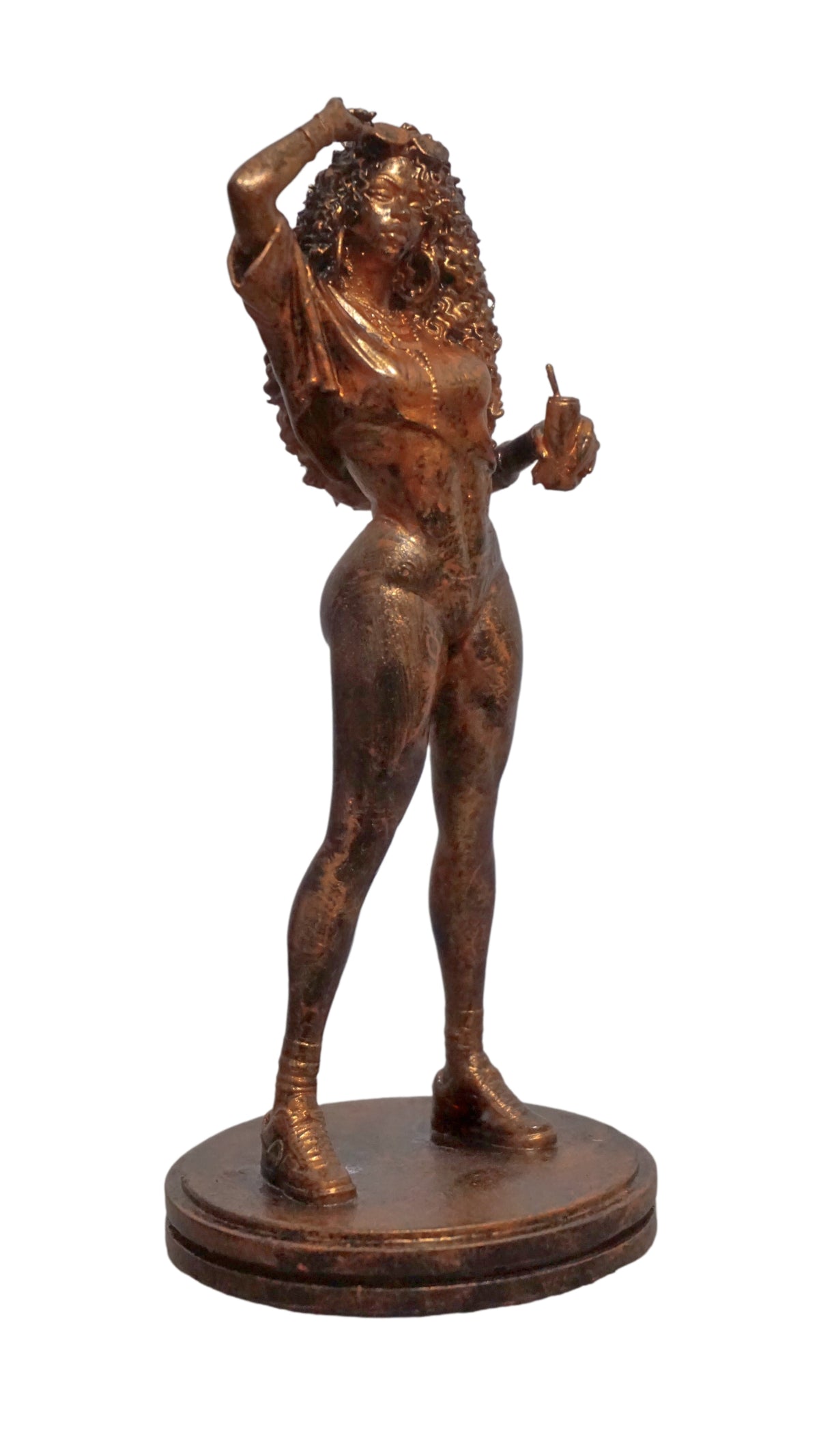 Female Gamer Bust, Miami Crime Game Inspired Cover Girl Statue, Collector Display Decor