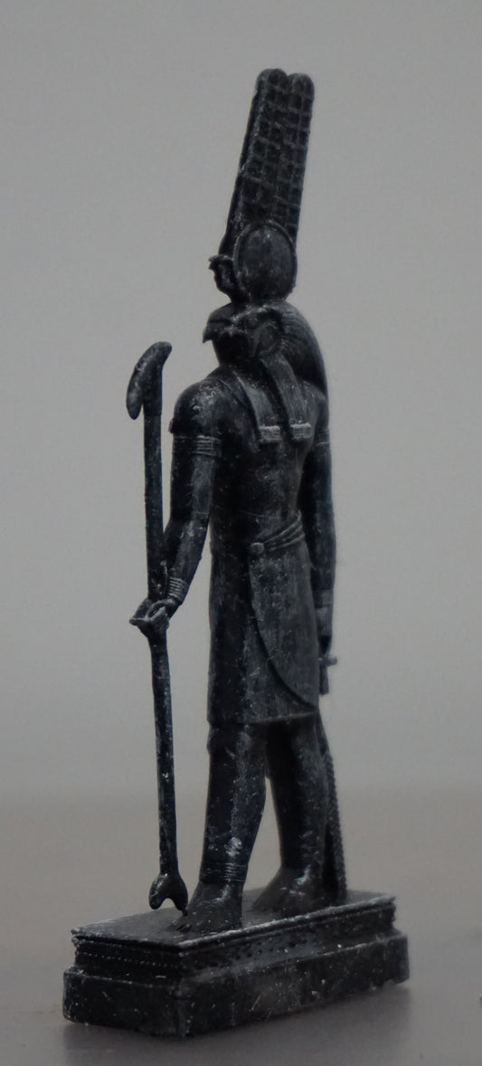 Montu Statue | Egyptian God of War Sculpture | Falcon Headed Warrior Deity | Ancient Egypt Mythology Figurine | Egyptian God Decor