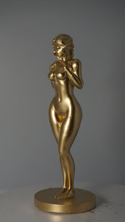 "Golden Dryad" Art Sculpture and figurine elf statue