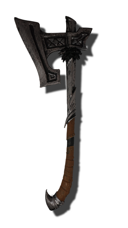 Nordic War Axe Miniature, 1:12 Scale ABS Resin Tabletop Display