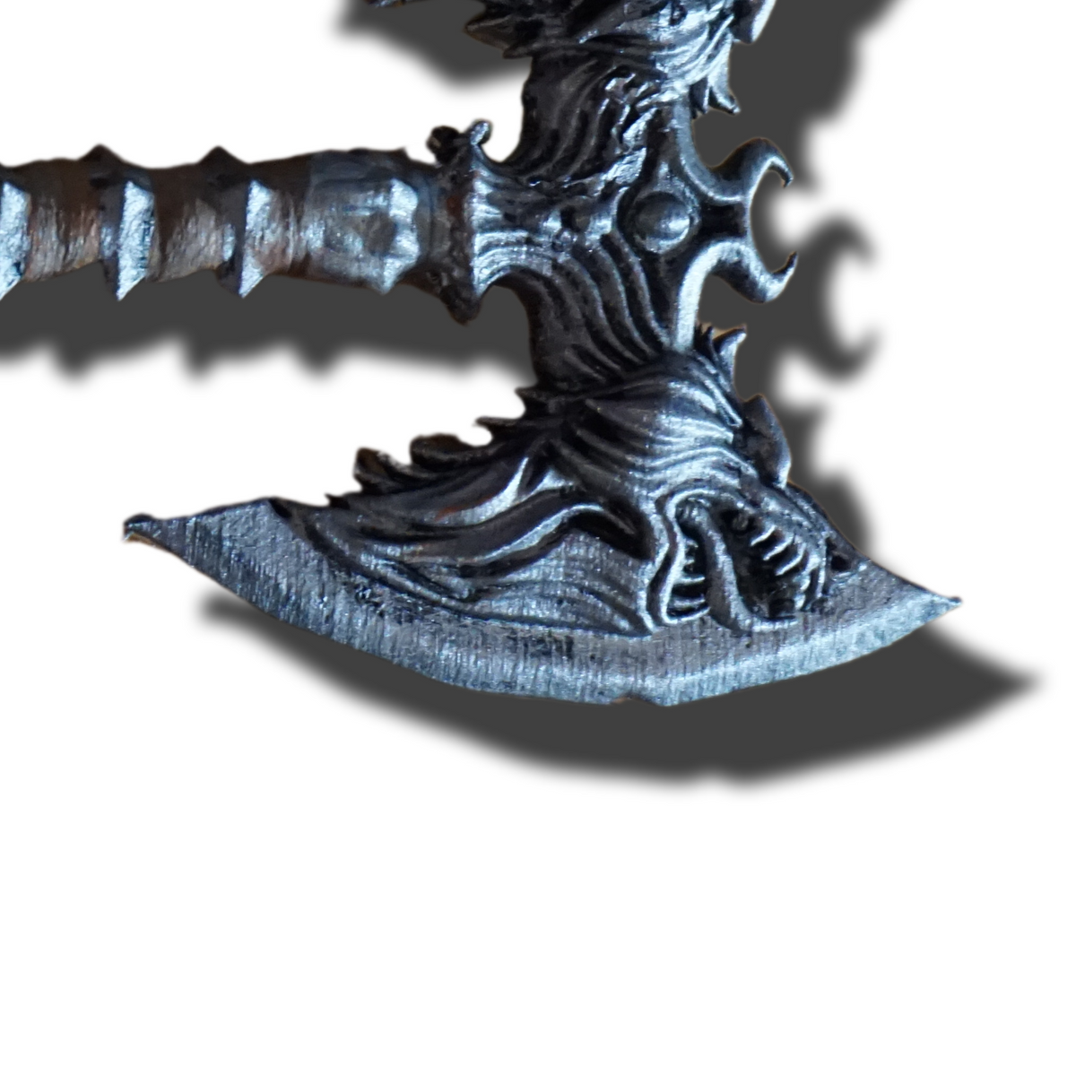 Miniature Fantasy Axe, Mini Rueful Design, ABS Resin, Display or Game Use