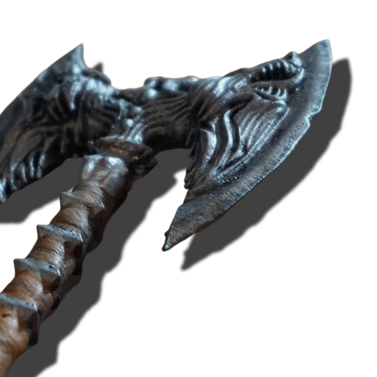 Miniature Fantasy Axe, Mini Rueful Design, ABS Resin, Display or Game Use