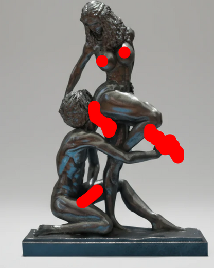 Trans connection Erotic sculpture and figurine