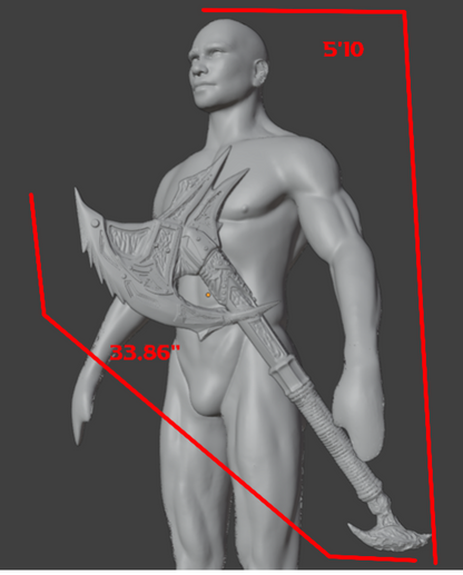 Daedric war axe Mini