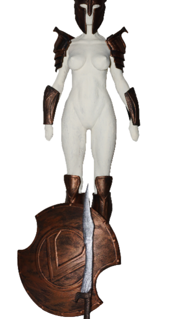 Bronze spartan shield Mini