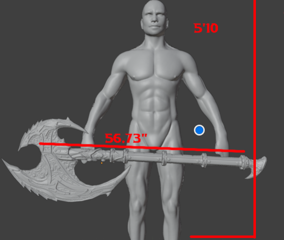 Daedric Great Axe Mini