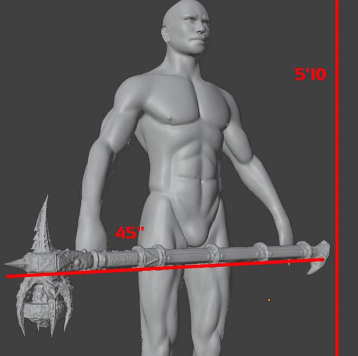 Daedric War Hammer Mini