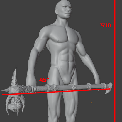 Daedric War Hammer Mini