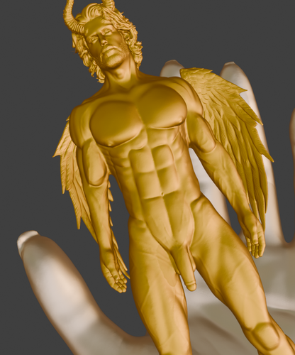 Sultry Demon Companion Adult Mature Gay Fine Art Statue