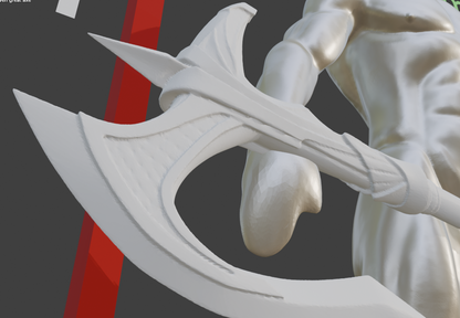 Elven Battle Axe Non functional Durable Plastic Replica Cosplay Piece