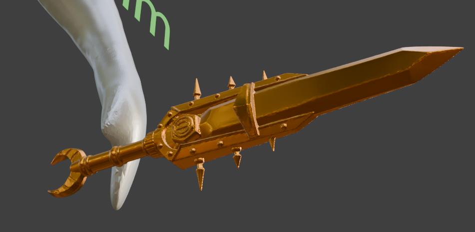 Miniature Keening Dagger, ABS Resin Miniature, Display or Game Piece