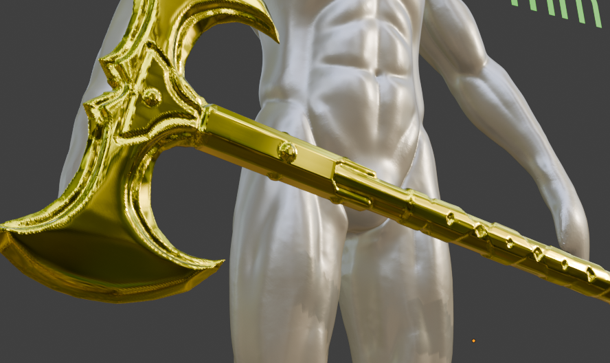 Miniature Battle Axe, Iron Double Design, 1:2 to 1:16 Scale Options