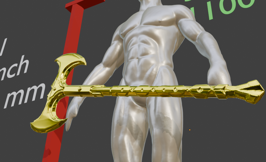 Miniature Battle Axe, Iron Double Design, 1:2 to 1:16 Scale Options