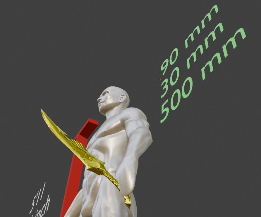 Elven Dagger Miniature, ABS Resin, 1:2 to 1:16 Scale Options
