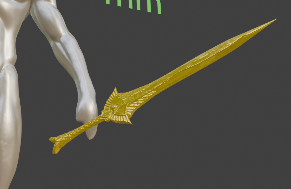 Miniature Elven Sword, ABS Resin, 1:2 to 1:16 Scale Options
