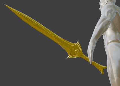 Miniature Elven Sword, ABS Resin, 1:2 to 1:16 Scale Options