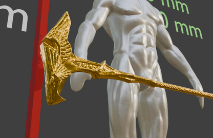 Elven Great Mace Non functional Durable Plastic Replica Cosplay Piece