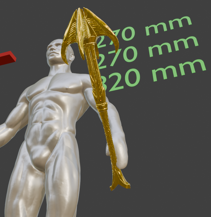 Elven Mace Non functional Durable Plastic Replica Cosplay Piece