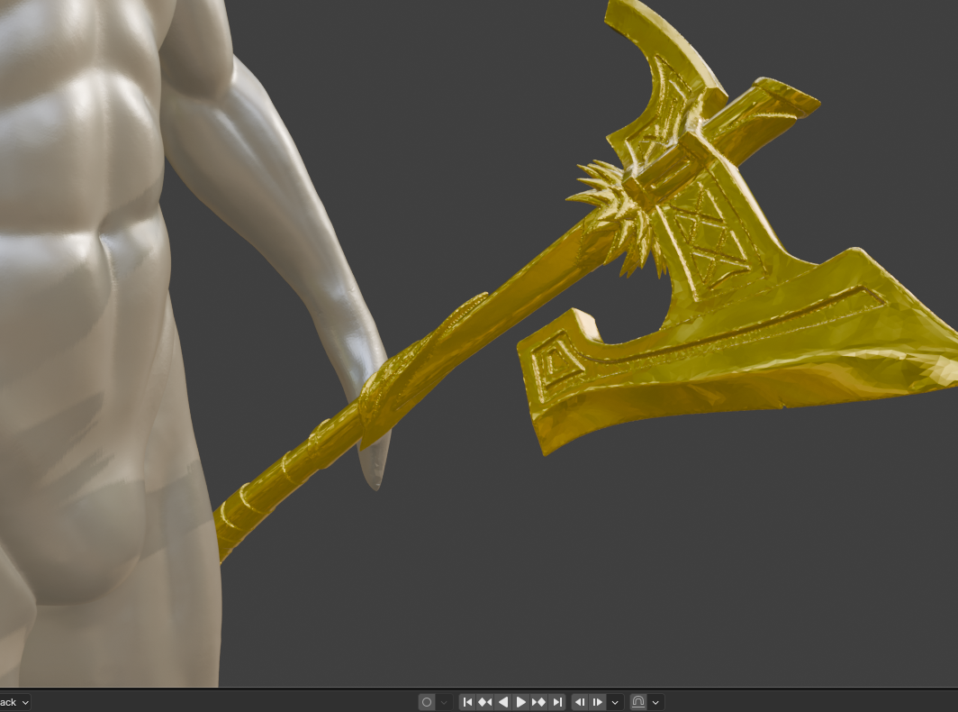 Nordic War Axe Non functional Durable Plastic Replica Cosplay Piece