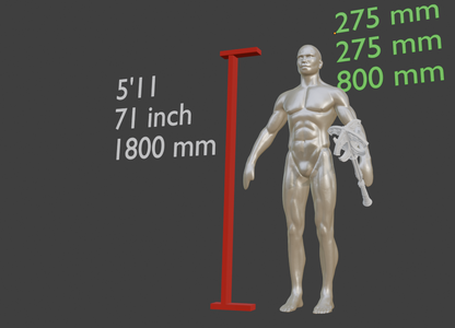 Nordic mace Non functional Durable Plastic Replica Cosplay Piece