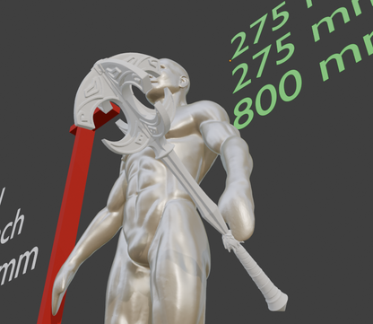 Nordic mace Non functional Durable Plastic Replica Cosplay Piece