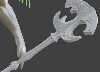 Nordic mace Non functional Durable Plastic Replica Cosplay Piece