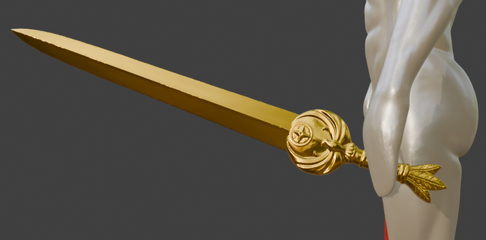 Mini Nightingale Sword, Miniature Abs Resin Display Prop