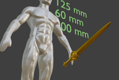 Mini Nightingale Sword, Miniature Abs Resin Display Prop